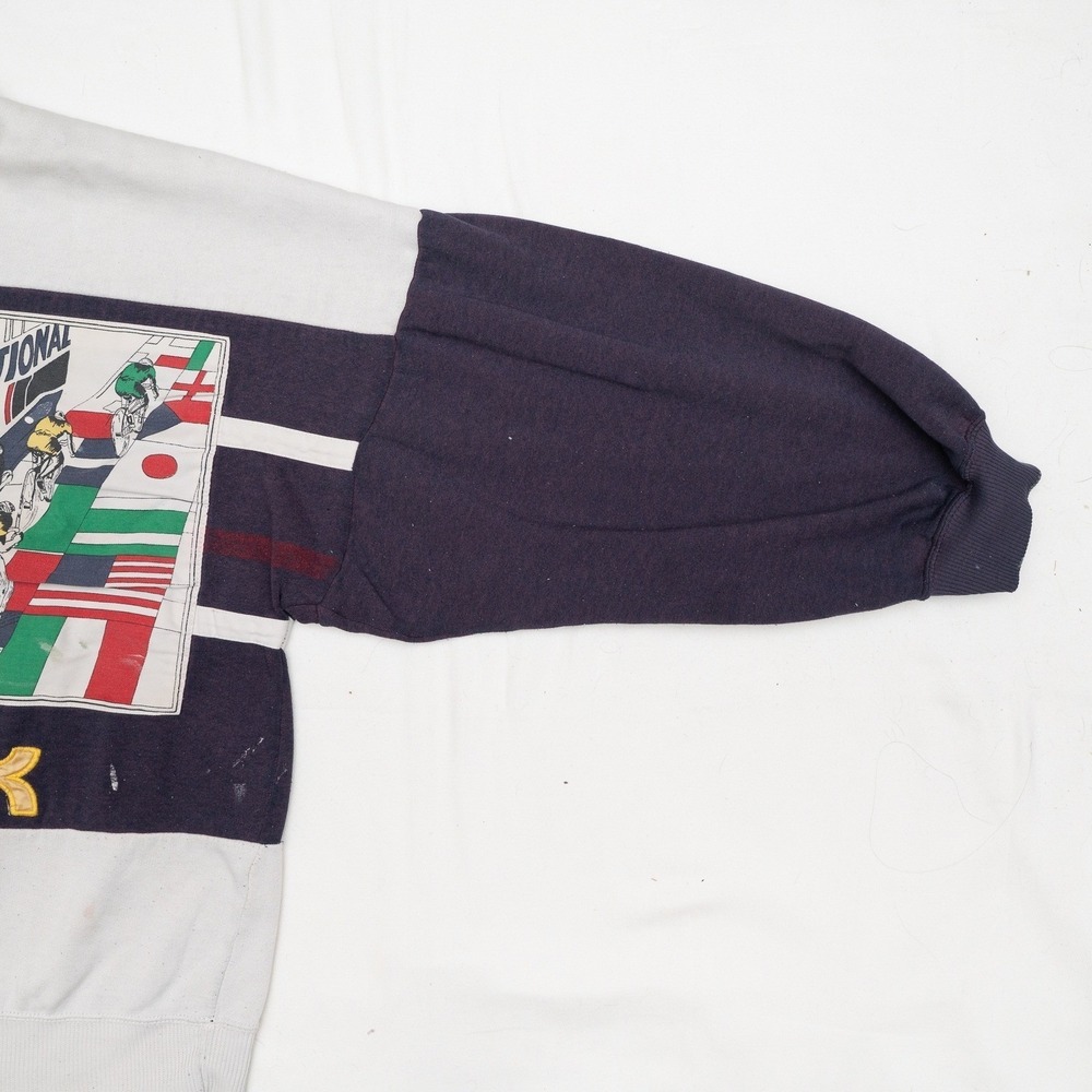 Vintage 80s Reebok Sport Special Edition International Cyclists Sweatshirt L - Picture 8 of 14